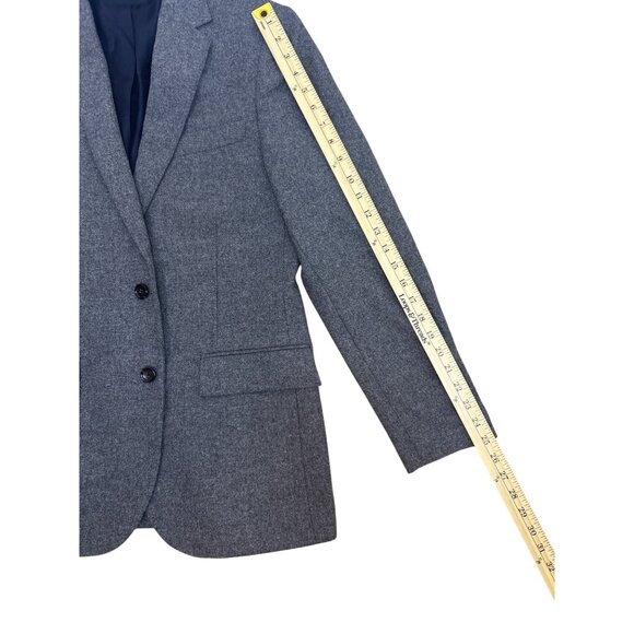 NWT J. Crew Ludlow Blazer Men’s 38R Gray Wool Moon Yorkshire Suede Patches READ - Picture 15 of 16